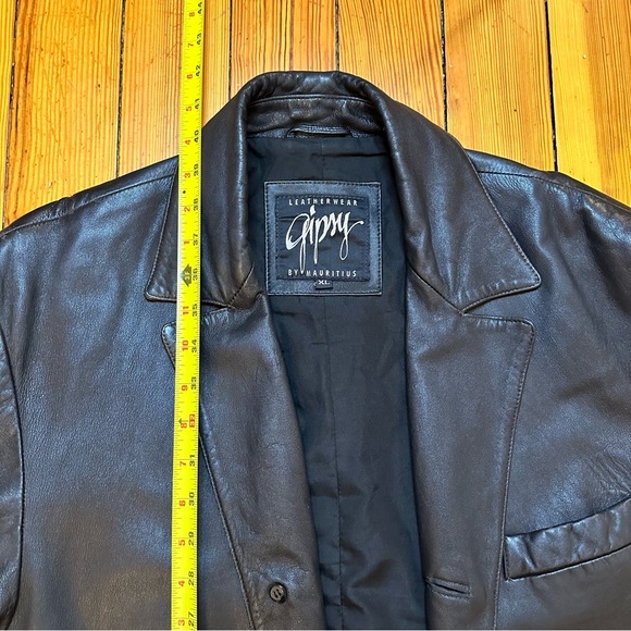 Gipsy Leatherwear by Mauritius mid-length Leather Trench Coat - Picture 3 of 6